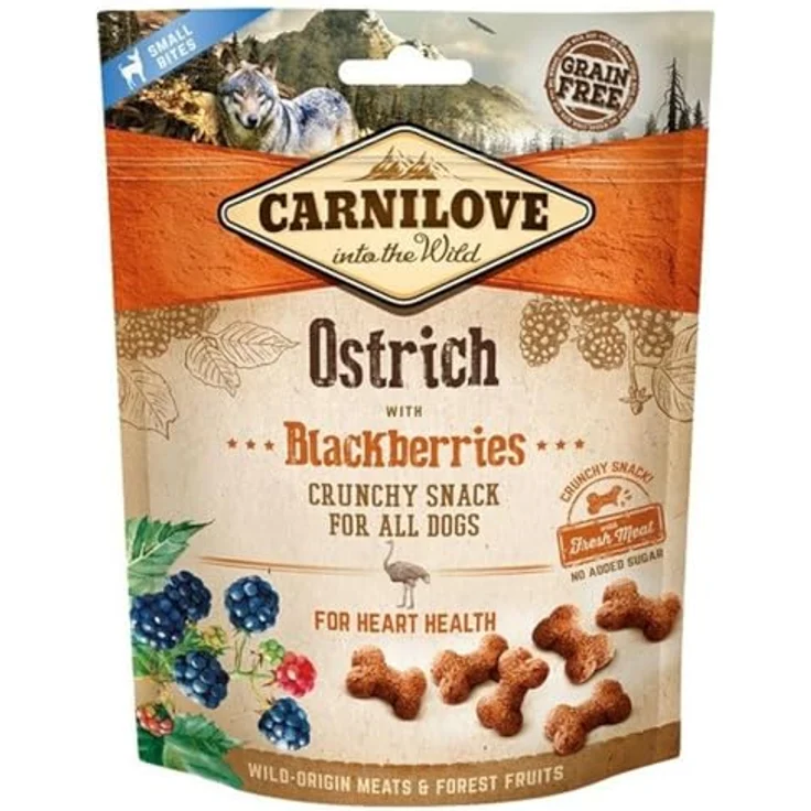 Carnilove Dog Crunchy Snack Strauß & Brombeeren, gesunde Hundeleckerei mit Antioxidantien, 200g – Bild 2
