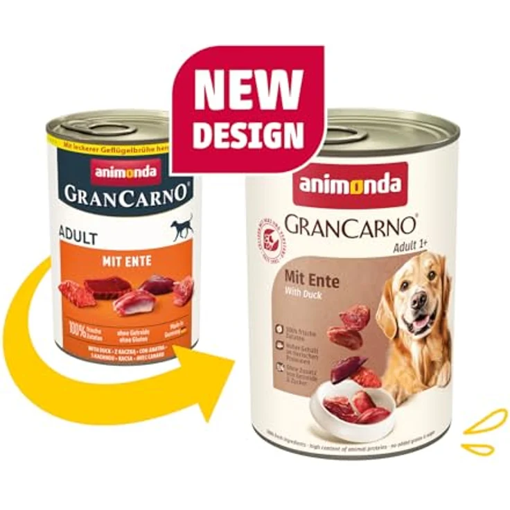 animonda GranCarno Adult Deftige Variation, Hunde Nassfutter mit 100% frischen, fleischlichen Zutaten, getreidefrei, 6 x 400 g – Bild 2