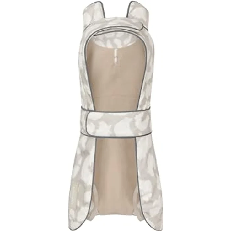 LARKSON Hundemantel Jonte Beige Leo, Regenmantel für kleine & mittelgroße Hunde, 10000 mm Wassersäule, verstellbar, mit reflektierenden Elementen – Bild 3