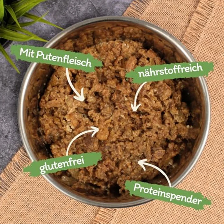 Lyra Pet Balu's Feine Paté, Katzen-Nassfutter reich an Pute, 17 x 100 g, getreidefrei & glutenfrei, hohe Protein- & Mineralstoffanteile – Bild 2