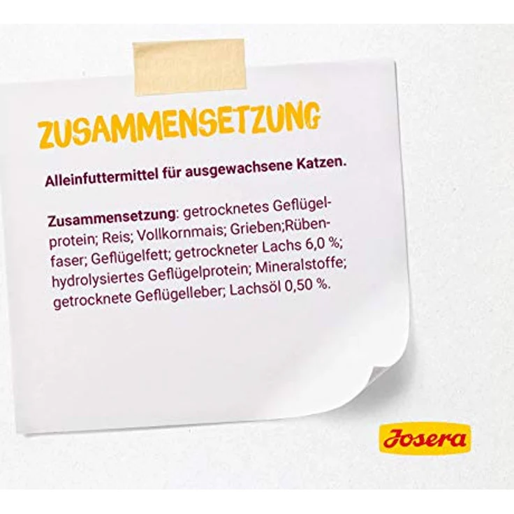Josera Culinesse Adult, Premium Trockenfutter für wählerische Katzen, 400 g, Lachs & Geflügel, weizenfrei, gut verträglich, moderater Fettgehalt – Bild 5