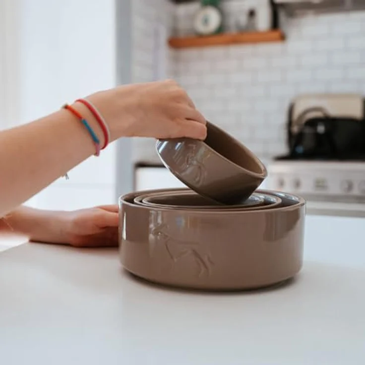 HUNTER Keramik-Napf Osby Glazed, beige, 1100 ml, rutschfest, kratzresistent, spülmaschinengeeignet – Bild 4