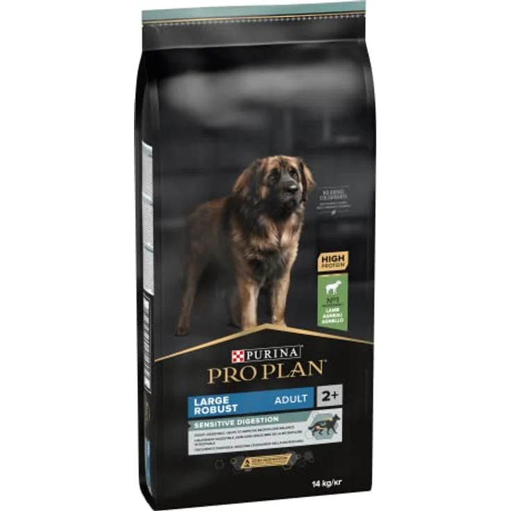 PURINA Pro Plan Dog Optidigest Large Robust, Trockenfutter für empfundliche Hunde, 14 kg, hochverdaulich mit Lammproteinen – Bild 2