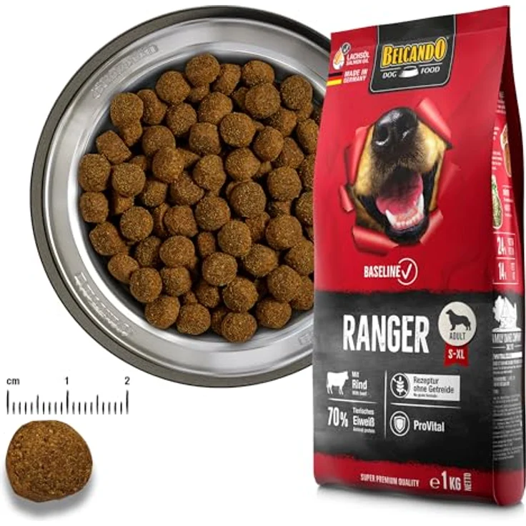 Belcando Baseline Ranger, Hunde-Trockenfutter 12,5kg, getreidefrei, mit 70% tierischem Eiweiß und ProVital – Bild 3