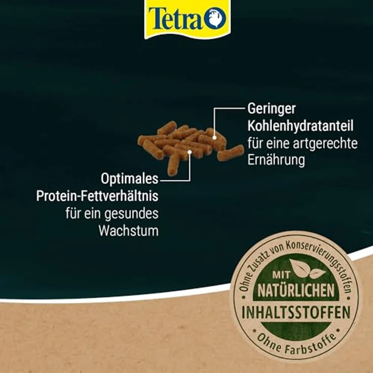 Tetra Pond Sterlet Sticks, Fischfutter für Sterlets und Störe, artgerechte Ernährung mit hochverdaulichen, schnell absinkenden Sticks, 1 L Dose – Bild 3