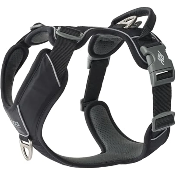 DOG Copenhagen Comfort Walk Pro Hundegeschirr, ergonomisches Design, schwarz, Größe S, reflektierend und wasserabweisend – Bild 1