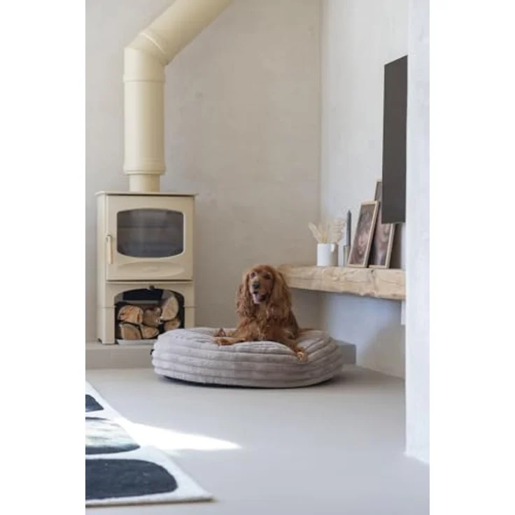 Designed By Lotte Tierkissen Hundekissen Reza rund beige - Nachhaltiges Hundekissen mit recycelter Polyesterfaser – Bild 2