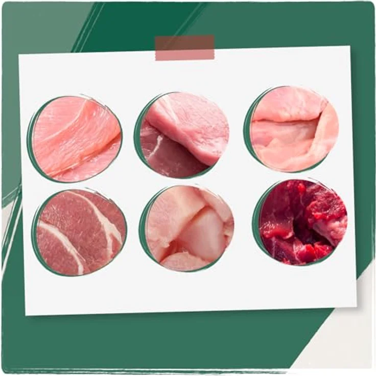 Venandi Animal Premium Nassfutter für Katzen, Probierpaket III, getreidefrei und naturbelassen, 6 x 200 g (Huhn, Pute, Rind, Huhn + Kaninchen, Kalb, Truthahn), 1.2 kg, MADE IN GERMANY – Bild 3