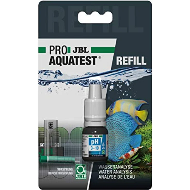 JBL Wassertest-Nachfüller ProAquaTest pH 3.0 -10.0, Reagens für Teiche und Süß-/Meerwasser-Aquarien, 1 Stück – Bild 2