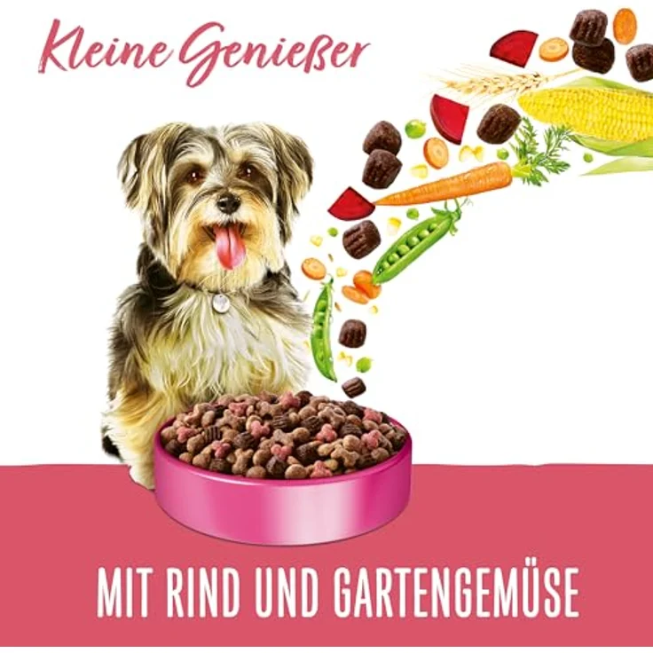 Beneful Kleine Genießer Hundefutter trocken für kleine Rassen, mit Rind und Gartengemüse, 6er Pack (6 x 1,4kg), gesundes Futter mit weichen Brocken und Omega-Fettsäuren – Bild 3