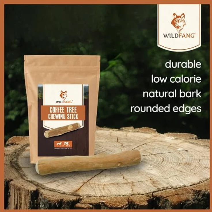 Wildfang® Willkommen Streuner Kauspielzeug Set für Hunde – Natur Hundespielzeug mit Hartkäse Kaustange, Kauwurzel Baumheide, Leder Kauknochen & Kaffeeholz für kleine Hunde – Bild 2
