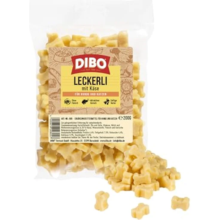DIBO Leckerli mit Käse, glutenfreier Hundesnack zur Nierenentlastung, 200g – Bild 1