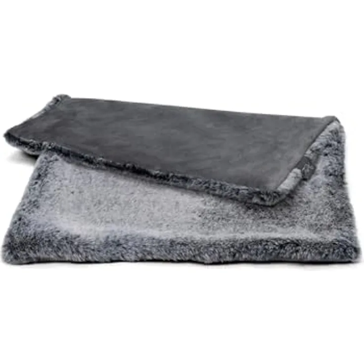 TrendPet Yuma Felldecke, Kuschelige Premium Hundedecke aus OEKO-TEX-zertifiziertem Kunstfell, Waschmaschinengeeignet, 90 x 65 cm für Hunde und Katzen