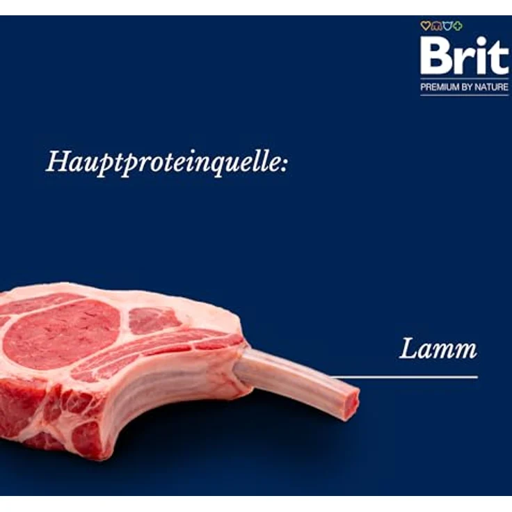 Brit Premium Sensitive Trockenfutter mit Lamm, 1 kg - schonende Rezeptur für empfindliche Hunde, weizenfrei, mit Lachsöl und Präbiotika – Bild 4