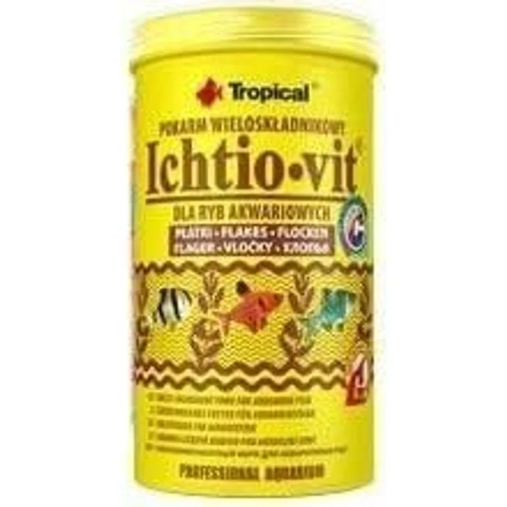 Tropical Ichtio-VIT Flockenfutter, nährstoffreiches Fischfutter mit stabilisiertem Vitamin C, 250 ml – Bild 3