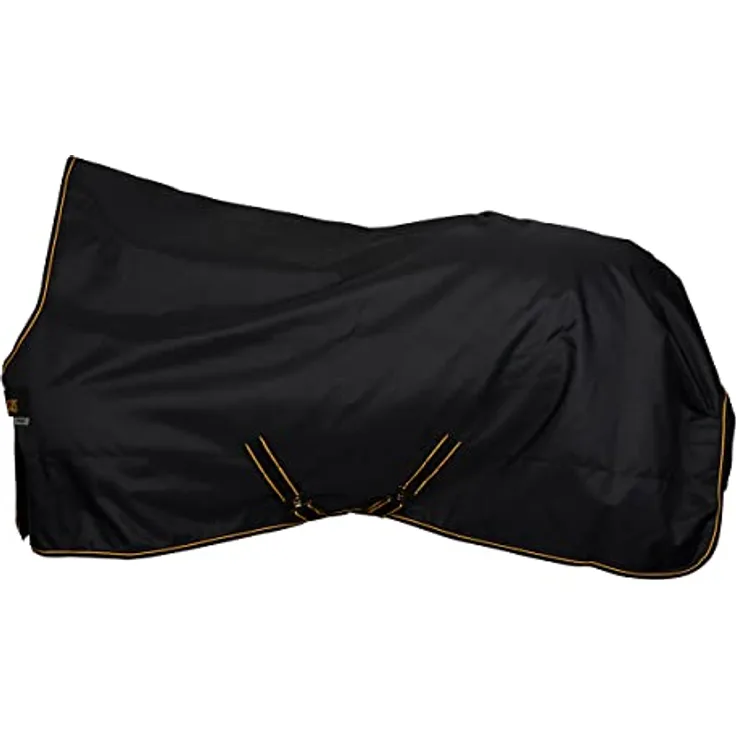 Bucas Irish Turnout Big Neck 50g, wasserdichte und atmungsaktive Weidedecke, schwarz/gold