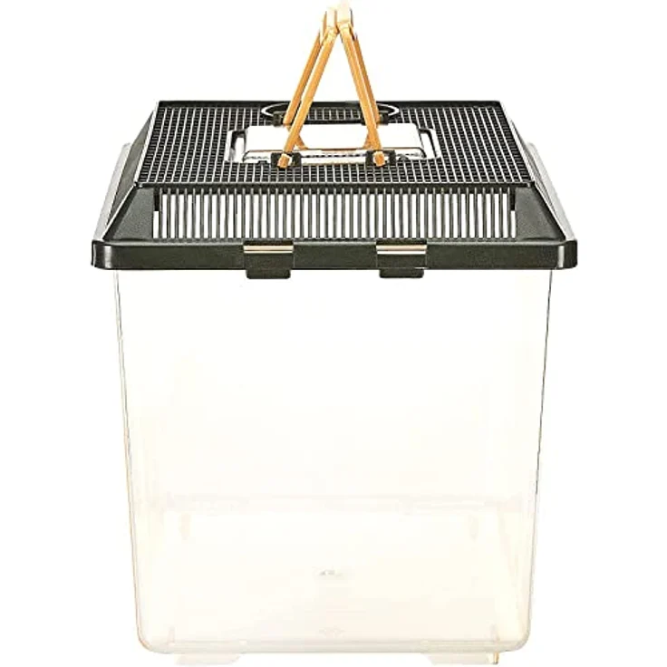 Exo Terra Standard Faunarium Medium, Schwarz - Ideal für Transport und Quarantäne von Terrarientieren, transparente Tür, gute Belüftung, leicht zu reinigen, Abmessungen 30 x 19,5 x 20,5 cm – Bild 4