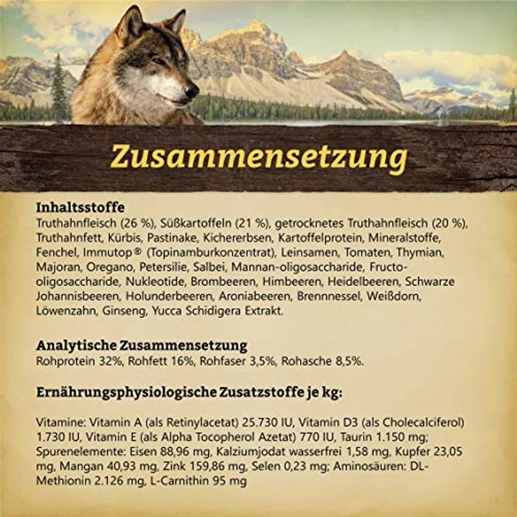 Wolfsblut Black Bird Small Breed, Trockenfutter für Hunde mit Truthahn, 2 kg, getreidefrei, glutenfrei, für Allergiker geeignet – Bild 2