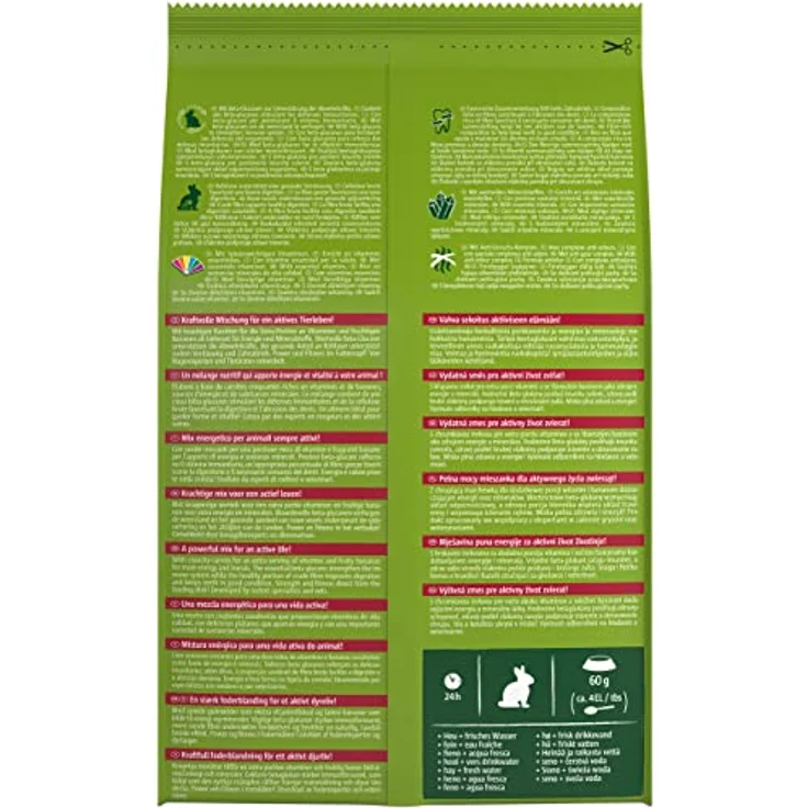 Vitakraft Nagerfutter Zwergkaninchen Life Power, 1,8 kg, mit Beta-Glucanen und vitalen Nährstoffen, ohne Zuckerzusatz – Bild 3