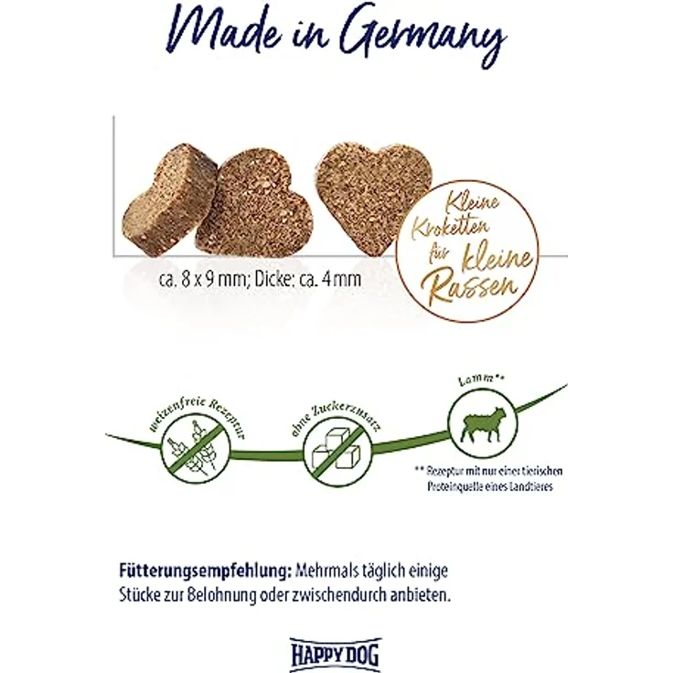Happy Dog SoftSnack Mini Neuseeland, weizenfreier Hundesnack mit Lamm, 100 g für Hunde < 10 kg – Bild 3