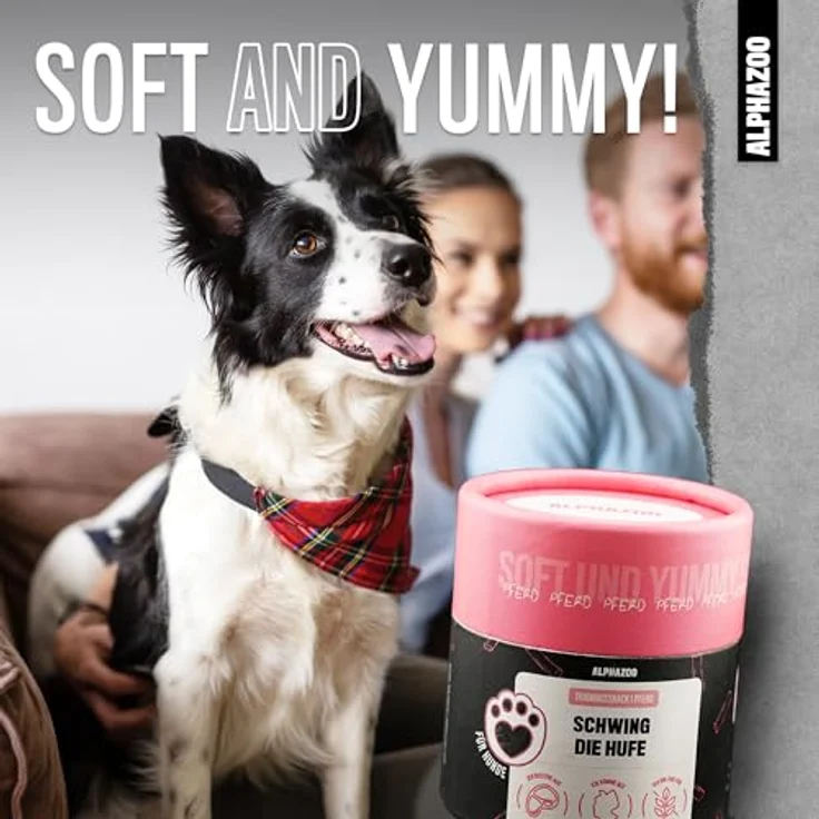 alphazoo Schwing Die Hufe 65g, Softe Hundeleckerlies aus Pferd, Getreidefrei & Zuckerfrei, Hypoallergene Rezeptur, Ideal für Training & Belohnung – Bild 2