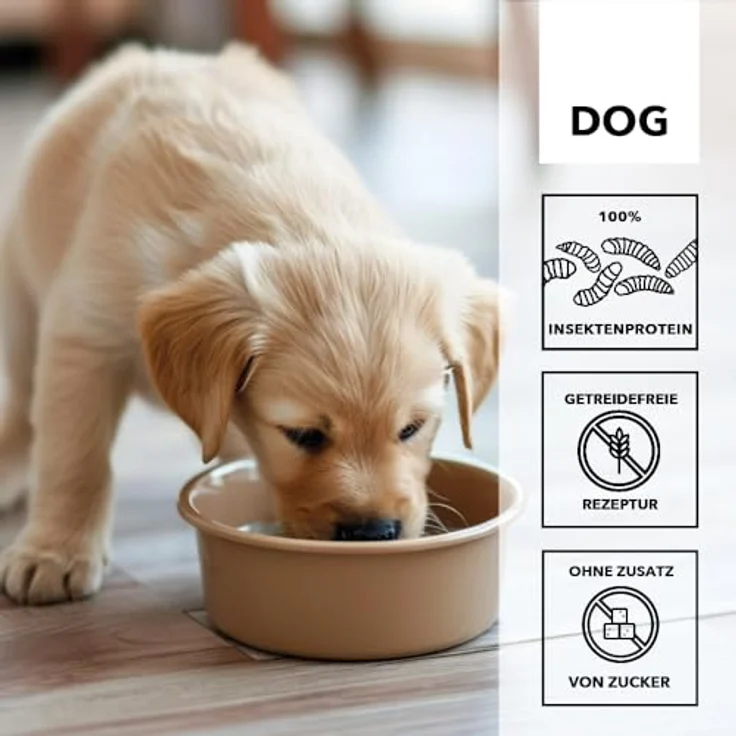 entoVITAL Dog Puppy - Trockenfutter mit Insekten, Süßkartoffel & Kartoffel, Monoprotein, 10 kg, Premium Alleinfuttermittel – Bild 5