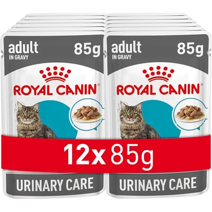 Royal Canin Urinary Care Gravy, 12 x 85 g, Nassfutter für Katzen in Soße zur Förderung des Gleichgewichts der Mineralstoffe im Harn, instinktiv bevorzugt, im Beutel – Bild 1