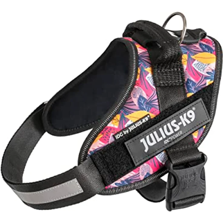 JULIUS K-9 IDC Powergeschirr M, Leaf 2 - Reflektierendes, verstellbares, atmungsaktives Hundegeschirr mit Logo-Feld, Oeko-TEX zertifiziert, für kleine, mittlere & große Hunde – Bild 2