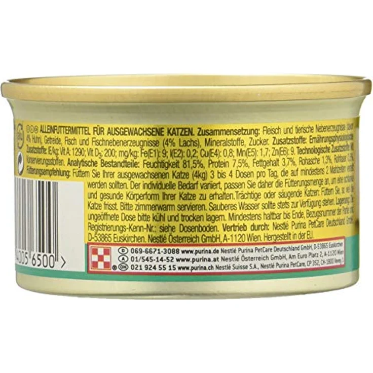 GOURMET Gold Zarte Häppchen in Sauce mit Lachs und Huhn, Katzen-Nassfutter, 12x85g – Bild 2