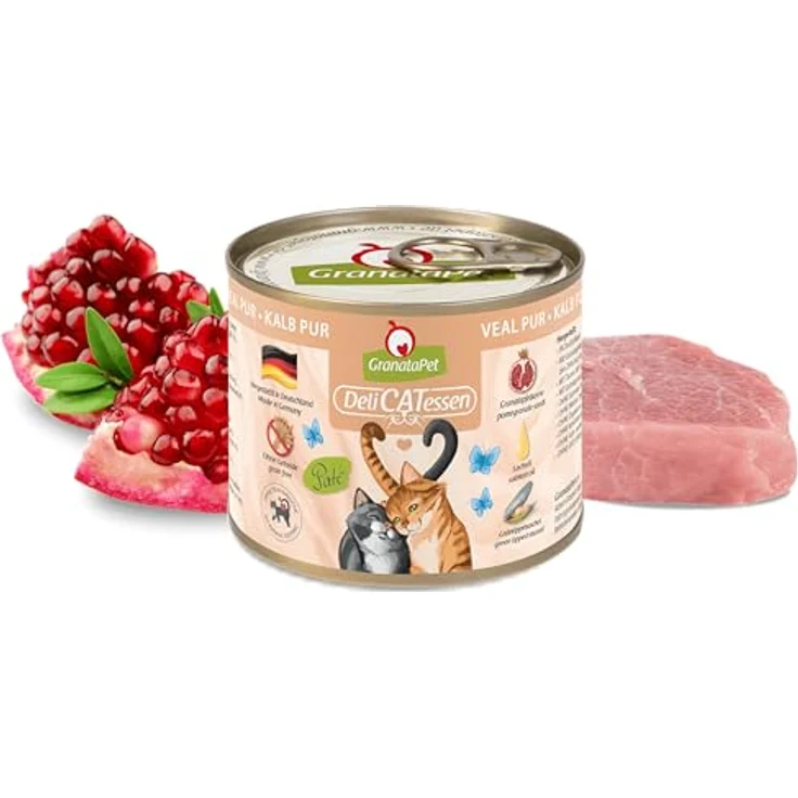 GranataPet Delicatessen Multipack 2 PUR, Nassfutter für Katzen mit hohem Fleischanteil, 6 x 200 g, ohne Getreide, Alleinfuttermittel – Bild 4