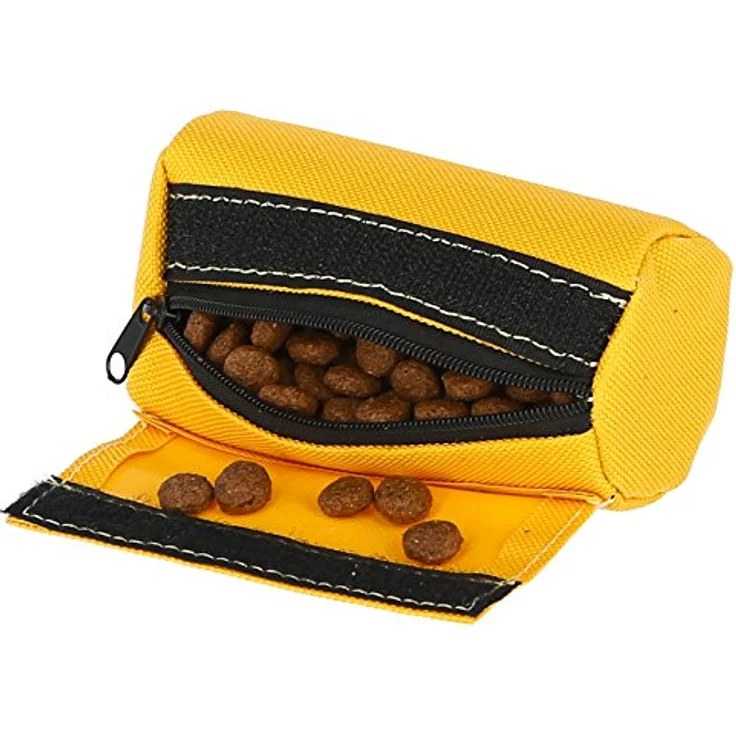 Kerbl Pet Snack-Dummy, 10x5cm, robustes, wasser- und schmutzabweisendes Gewebe mit Softfütterung, gelb – Bild 3