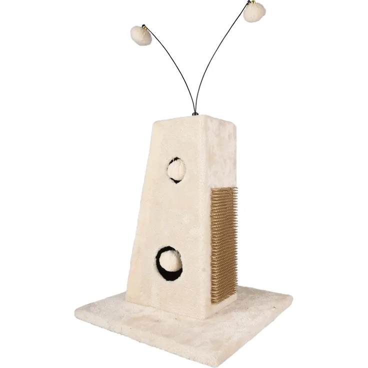 Flamingo Kratzbaum Sno 4, creme, kompakt 35 x 35 x 68 cm