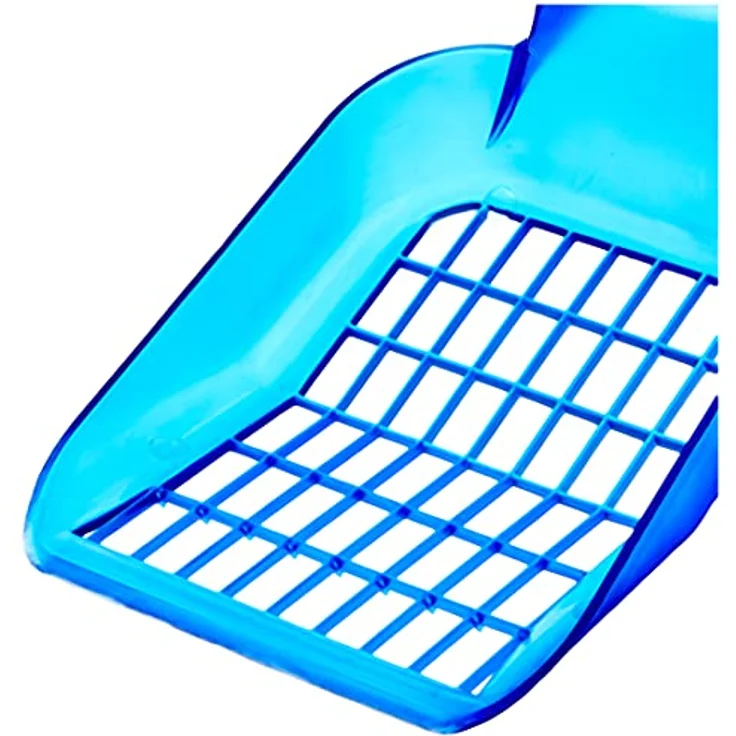 Croci C6020439 Streuschaufel, 26 cm große blaue Kunststoff-Abfallschaufel mit langem Griff, ideal für Silikonströmunge – Bild 4