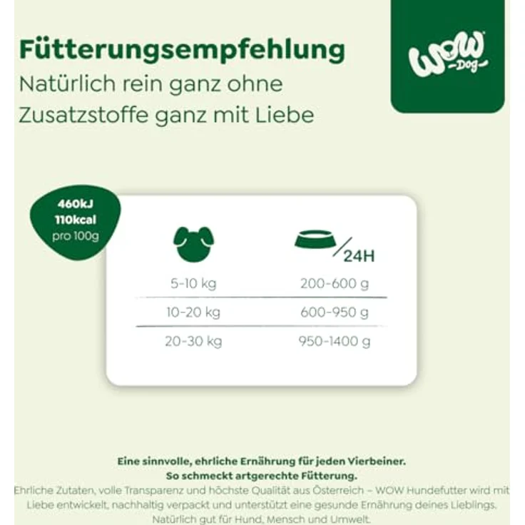 WOW Adult 6 x 800 g Hundefutter, Rind & weitere Fleischsorten, ohne Getreide, ausgewogene Ernährung für erwachsene Hunde – Bild 6