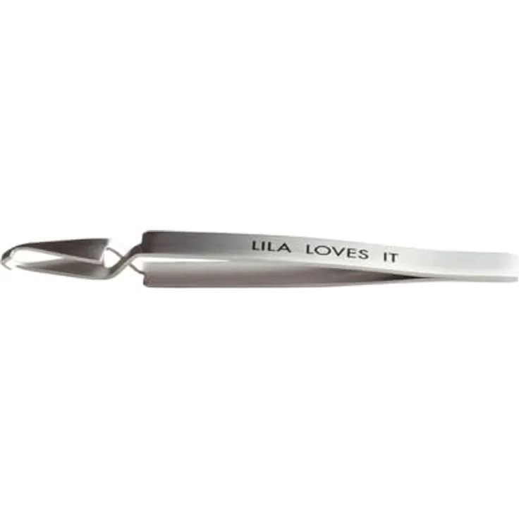 LILA LOVES IT Zeckenzange für Hunde, ergonomisch geformt aus rostfreiem Edelstahl, mit abgerundeten Spitzen, hygienisch, Größe: 13,5cm