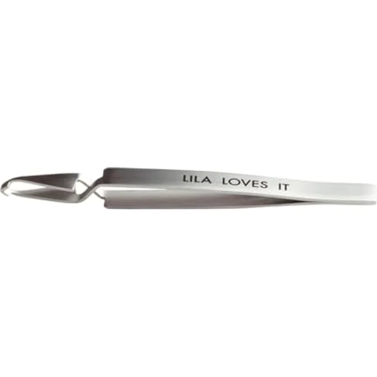 LILA LOVES IT Zeckenzange für Hunde, ergonomisch geformt aus rostfreiem Edelstahl, mit abgerundeten Spitzen, hygienisch, Größe: 13,5cm – Bild 1