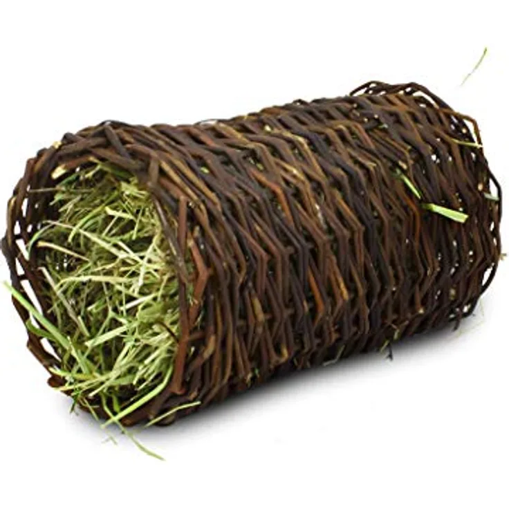 JR Farm Mr. Woodfield Weiden-Heutunnel mittel, Ergänzungsfuttermittel für Kleintiere, 24 cm lang, aus unbehandelter Weide, fördert Zahngesundheit und Darmflora