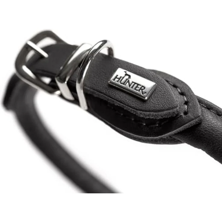 Hunter Hunde-Halsband Round & Soft schwarz S – Bild 4