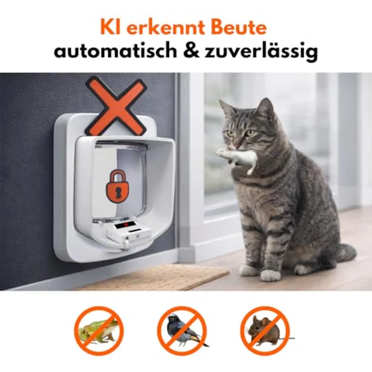 zero mouse ZeroMOUSE 2.0 Katzenklappen-Erweiterung mit Mauserkennung, Chip-Kompatibilität und App-Steuerung – Bild 4