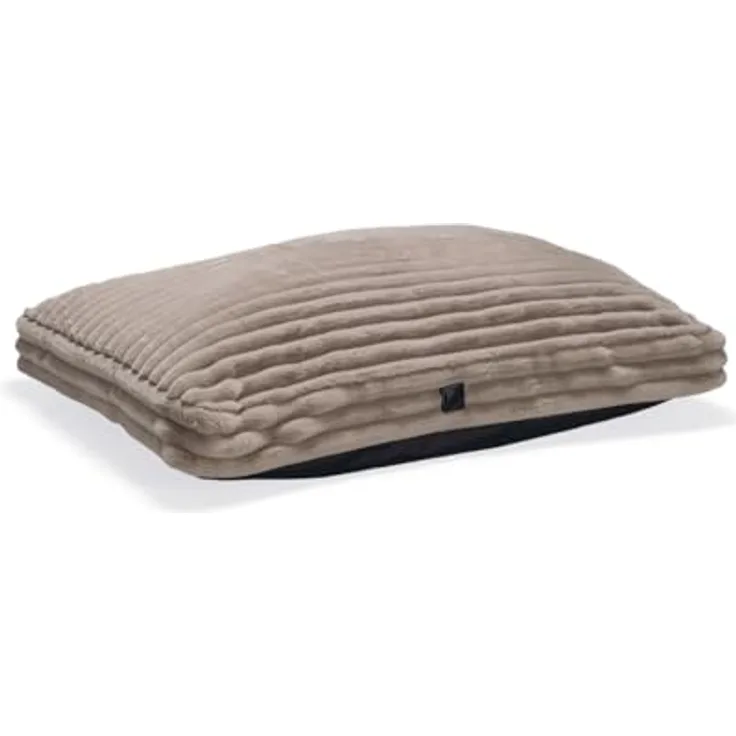 Designed By Lotte Tierkissen Hundekissen Reza beige, dicker gerippter Stoff, recycelter Polyesterfaser, rutschfeste Unterseite