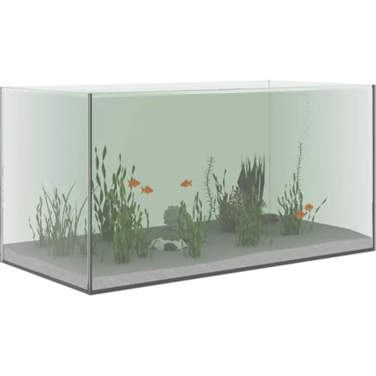 vidaXL Aquarium Transparent 60 x 30 x 30 cm, rechteckiges Glasbecken mit modernem Design, pflegeleicht und vielseitig einsetzbar – Bild 1