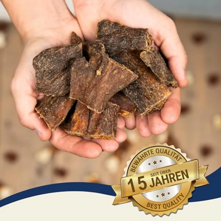 Lyra Pet® Rinderleber Kausnack, 1 kg, luftgetrocknet, proteinreich, fettarm, ideal als Trainingsleckerlis für Hunde – Bild 4