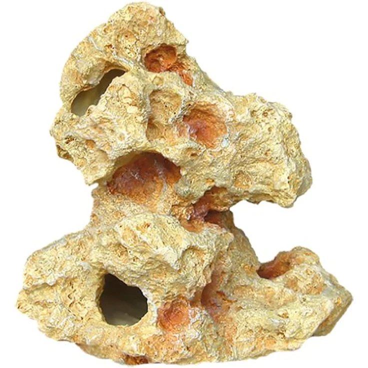 HOBBY Cavity Stone 2, naturnahe Aquariendeko aus leichtem Polyresin, langlebig und wasserneutral – Bild 1