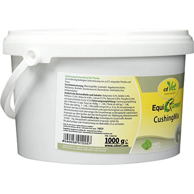 cdVet Naturprodukte EquiGreen CushingMix 1 kg, Kräutermischung zur Unterstützung bei Cushing Syndrom, mit Möchspfeffer und Grünhafer, für Pferde und Ponys – Bild 2