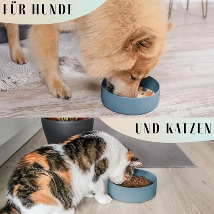 ne&no® Silikon Fressnapf 1200 ml für kleine und mittelgroße Hunde, rutschfest, spülmaschinengeeignet, vielseitig einsetzbar als Futternapf oder Trinknapf – Bild 5