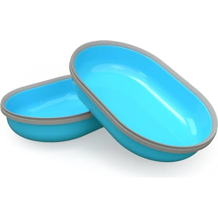 Sure Petcare SureFeed Napf-Set (2 Stück), mit integrierter Dichtung für frisches Futter, kompatibel mit SureFeed Microchip Futterspender, für Nass- und Trockenfutter, Farben: blau, rosa, grün, grau – Bild 2