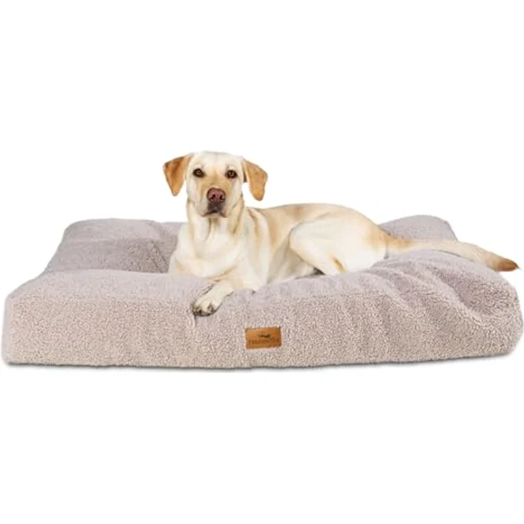 Freudentier orthopädisches Hundekissen Teddy L, Memory-Foam, Oeko-Tex zertifiziert, produziert in Europa – Bild 1