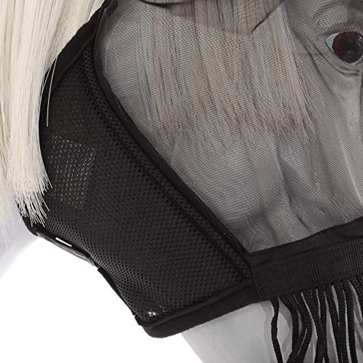 Busse Fliegenmaske Fly Cover FRANSEN, Pony, schwarz, Schutz vor Fliegen und Insekten – Bild 4