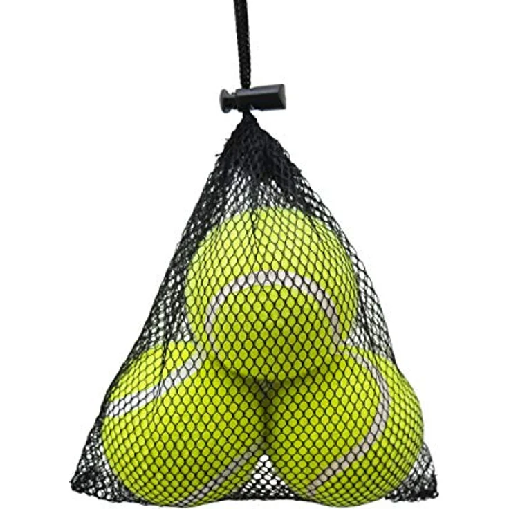 Rosewood Quietschende Tennisbälle für Hunde, 3 Stück, ideal für Wurf- und Apportierspiele mit Quietscher, inklusive praktischem Netzbeutel – Bild 2