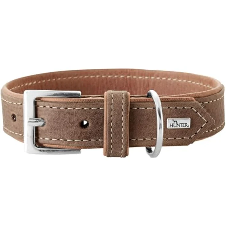 Hunter Hunde-Halsband Porto tabak-cognac M-L – Bild 2